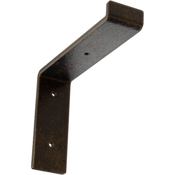 Ekena Millwork Steel Truss Shelf Bracket, Antiqued Brass 2"W x 8"D x 6 3/4"H BKTM02X08X06TSABS